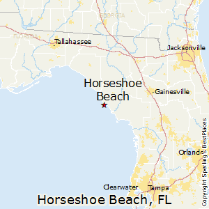 horseshoe beach florida map
